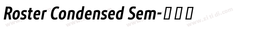 Roster Condensed Sem字体转换